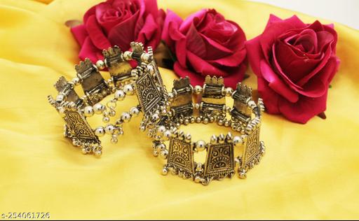 Shining Angel Beautiful Oxidised Bangle for Women and Girls