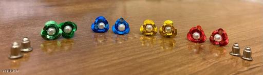 Pack Of 4 Different Color Earring