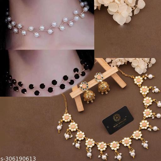 Pearl-Jewellery-Combo-Of-3-Gold-Plated-Necklace-Set-And-Necklaces-For-Women-And-Girl-set-5-jewellery-set-6-jewellery-set-bridal-jewellery-set-for-meesho-jewellery-set-for-wedding-jewellery-set-for-women-jewellery-set-for-grils-and-women