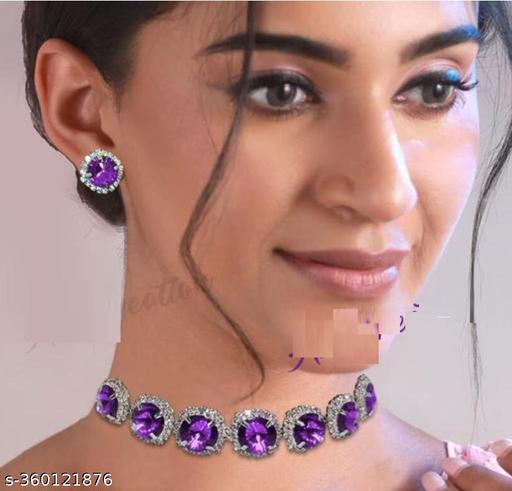 Queen-Art-Purpple-American-Diamond-Jewellery-set-for-girls-and-women