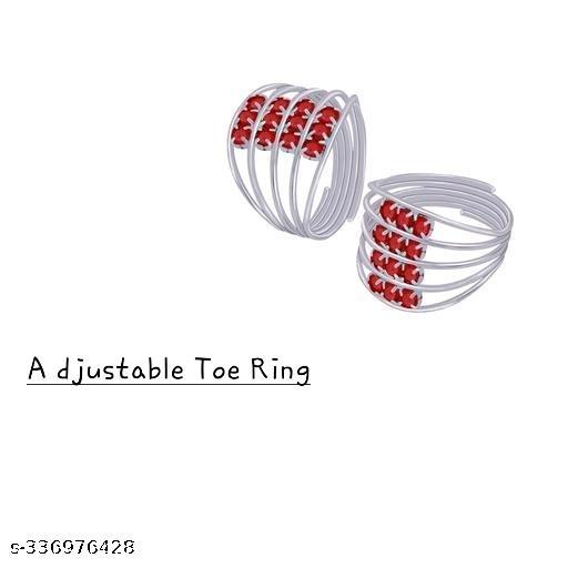 Multi-stone-adjustable-women-midi-toe-ring