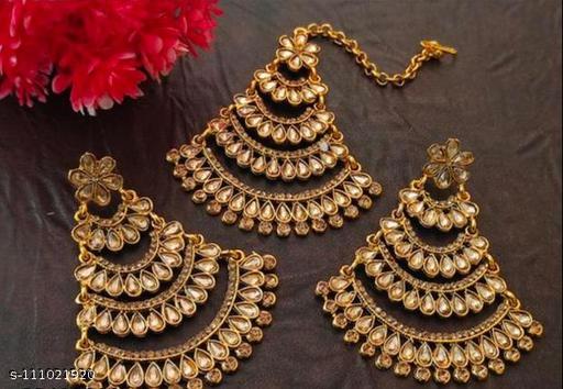 TCART-Fashion-Maangtika-Earring-set-for-Women-and-Girls