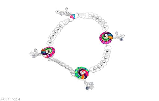 fancy peacock anklet