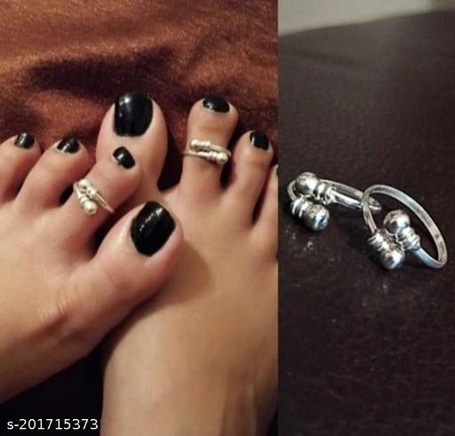 JewelItom Women Silver Plated Toe Rings