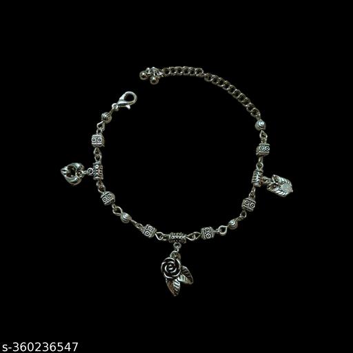 Oxidised silver plated bracelet for women and girls
