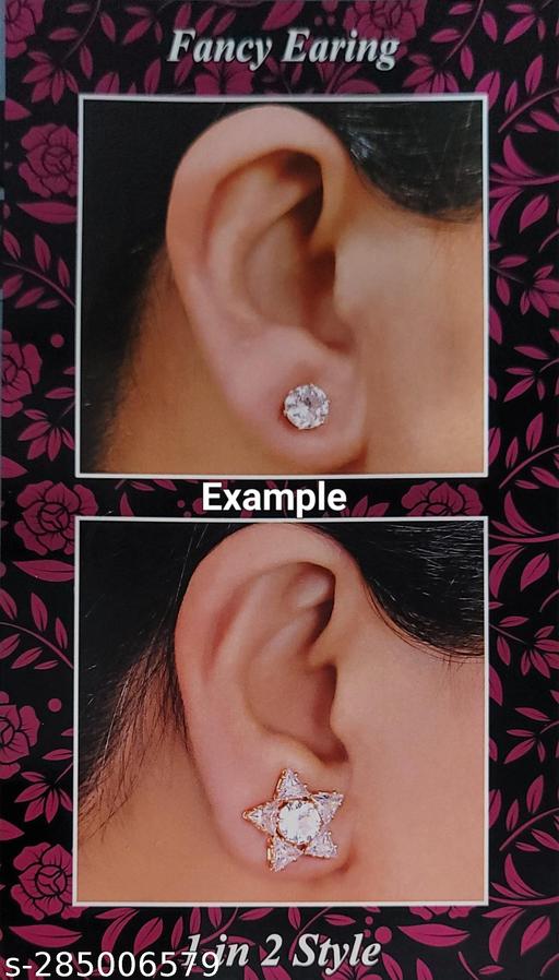 1 IN 2 style Earring For Girls