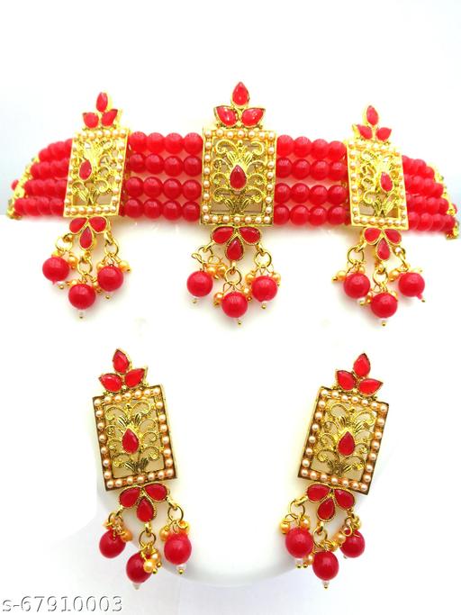 ROWBEADS-Adorable-Gold-Plated-Traditional-Handcrafted-Beads-Choker-Necklace-Set-for-Women-(RBJ2212)