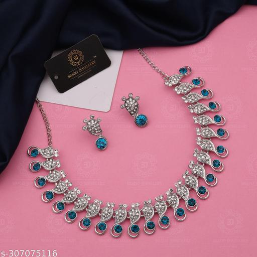 DREAM-FASHION-Silver-Palated-Jewellery-Set