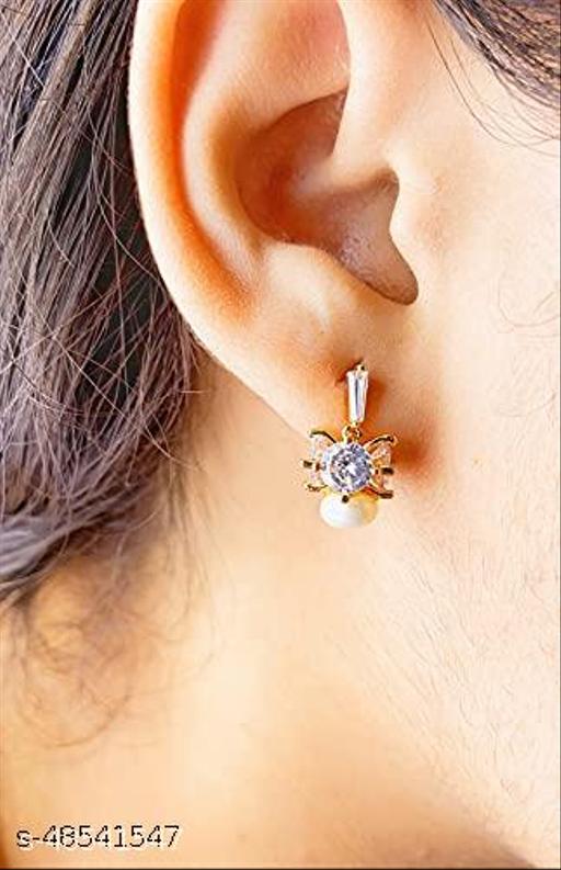 Radhe's Ad Rose Gold Designer Stud Earring For Women's