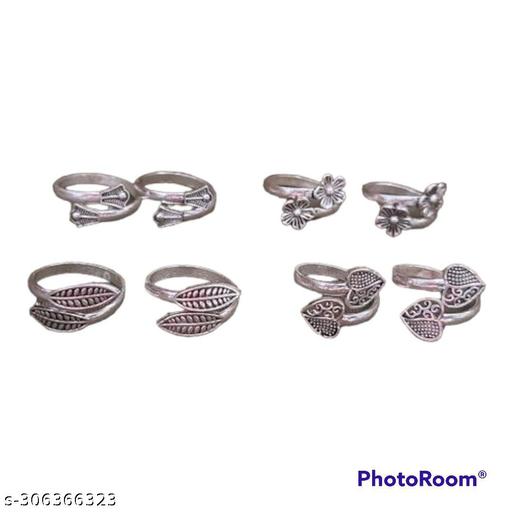 NEW FANCY TRENDY OXIDIZED BEAUTIFUL ADJUSTABLE BICHHIYA LOVELY STYLISH TOE RING ALLOY SILVER PLATED TOE RING