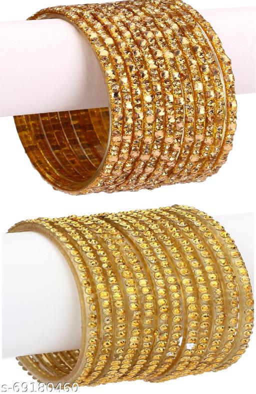 Somil New Designer Combo Of Colorful Glass Bangle/Kada Set_Bridal157