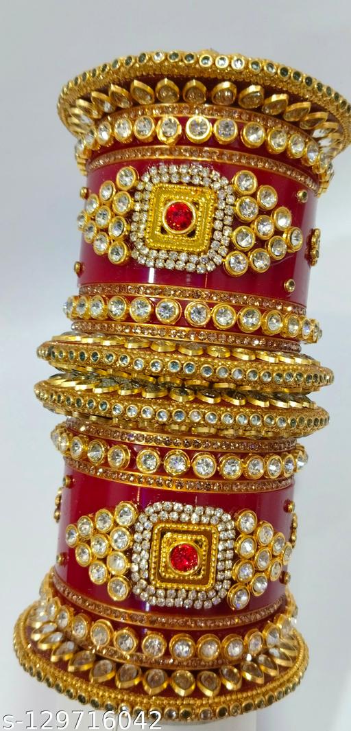 Metal malti bangles set