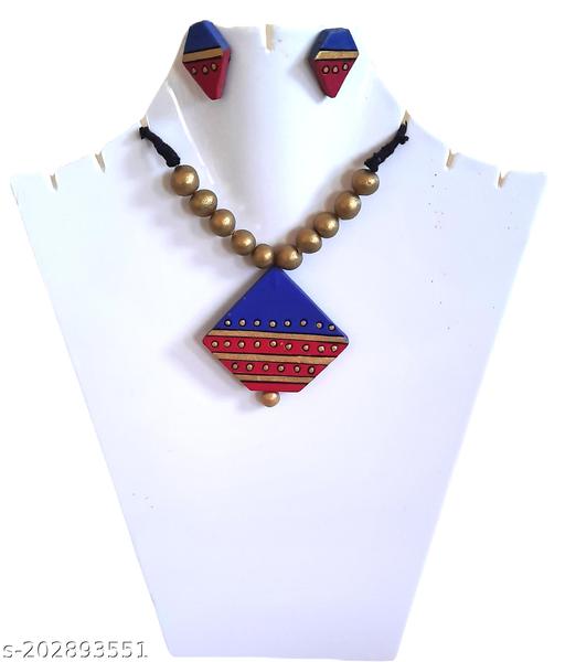 Terracotta-Jewellery-Necklace-with-Earrings-for-Women-and-Girls