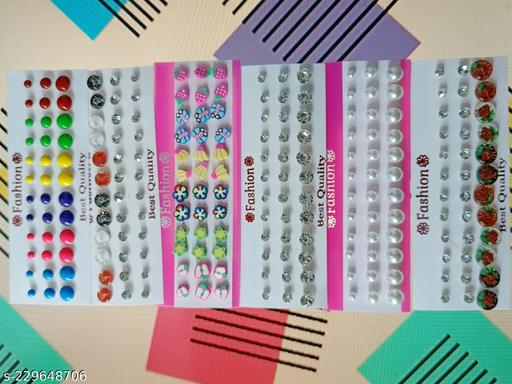 Pack Of 108 Earrings Set For latest Design And Every Dresses Matching Color Earrings For Kids,Girls,women NKid-25