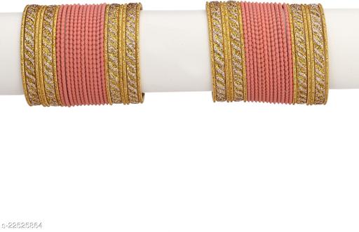 Somil Designer Colorful Combo Of 2 Metal Bangle Set, For Party And Daily Use, 24 Bangle Each Color