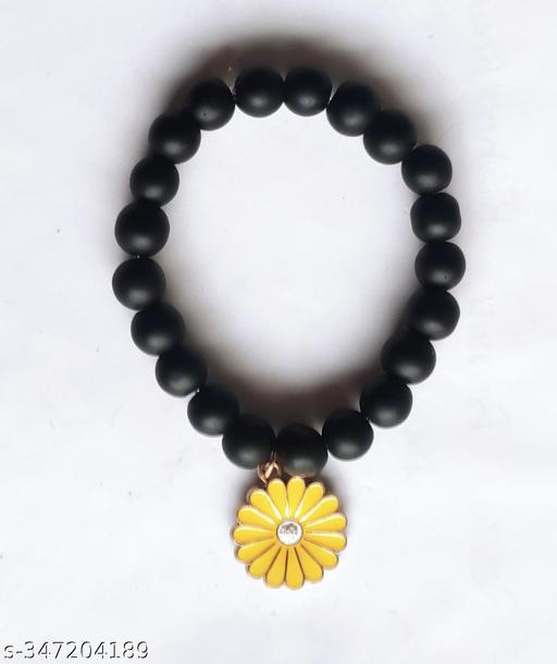 Yellow Flower pendant with Bracelet for women & girls.