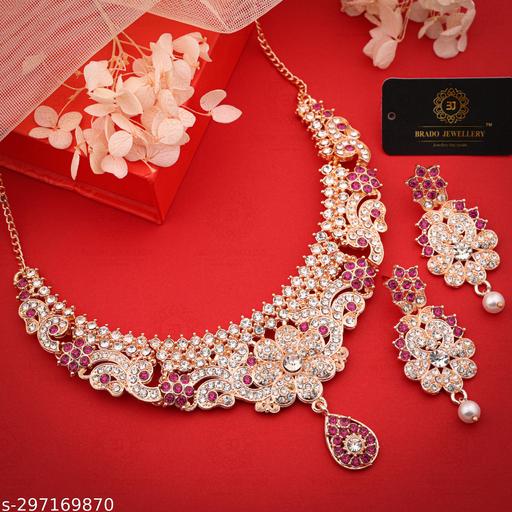 VHV-Exclusive-Rose-gold-Necklace.-Material-Brass,American-Diamond,