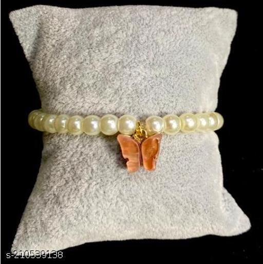Unique Pearl With Butterfly Charm Bracelet 3