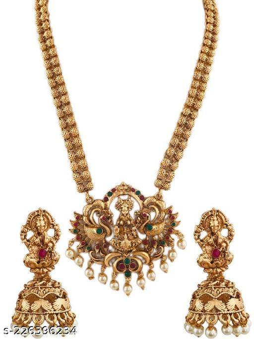 Lakshami-On-Peacock-Heavy-Necklace-Set-Jewellery-Set