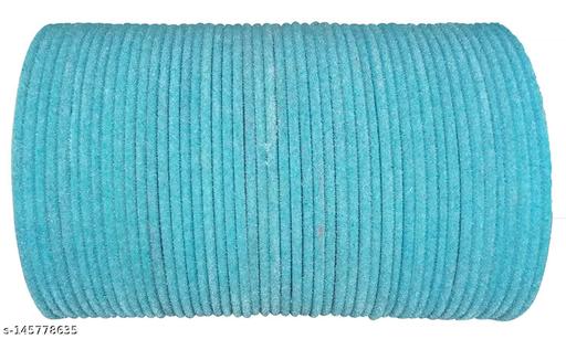 PASTEL BLUE / SKY BLUE VELVET BANGLES - 2 DOZEN