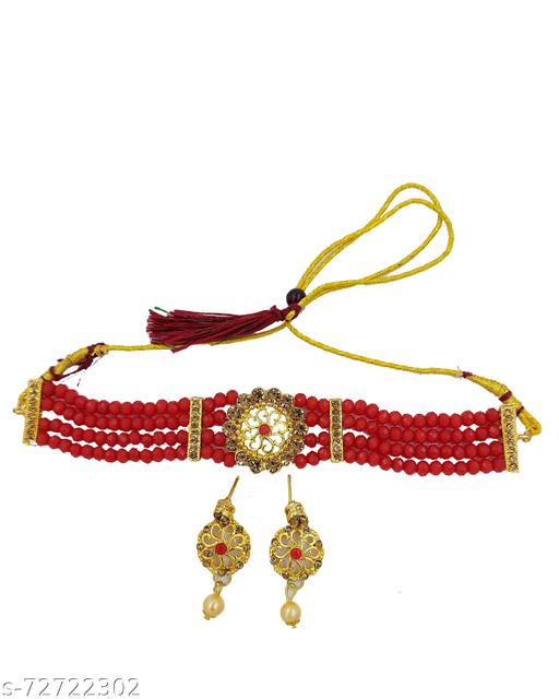 Jewellery-Necklace-Set-Red-Colour-set