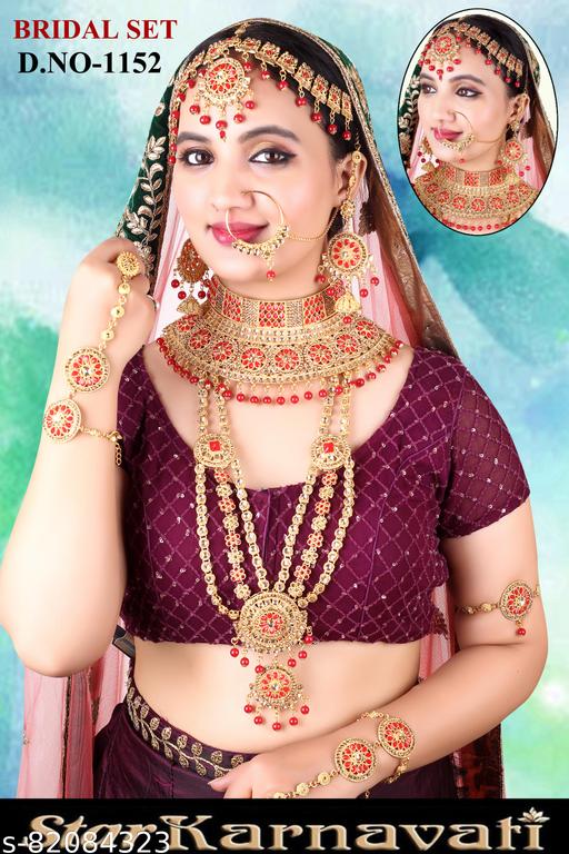 MAAKRUPA-ART-JEWELLERY-GOLD-PLATED-KUNDAN-DULHAN/BRIDAL-WEDDING-JEWELLERY-SET