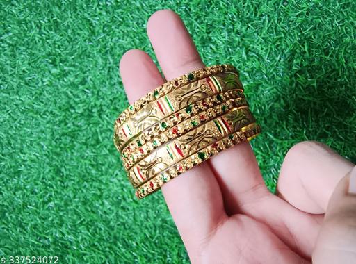 6 piece Meena Bangles Set