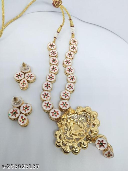 Kundan-necklace-Jewellery-Set