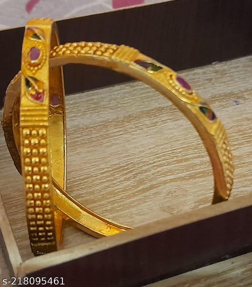 Traditional Fancy Designer Golden Bangles For Women & Girls | Unique Bangles for Girls/Women