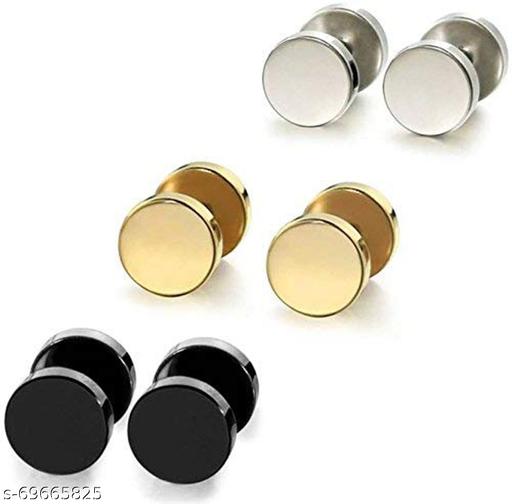 VellaFashion Pack of 3 Stud Earrings For women