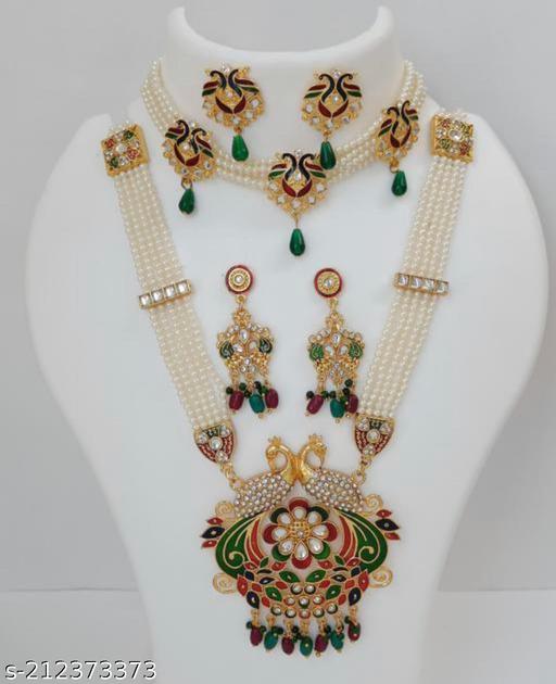 WOMENS-NEW-DESIGN-RANI-HAAR-COMBO-JEWELLERY-SET