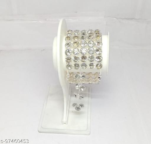 AMERICAN DIAMON STONE STUDDED AUDJESTABLE BANGLE