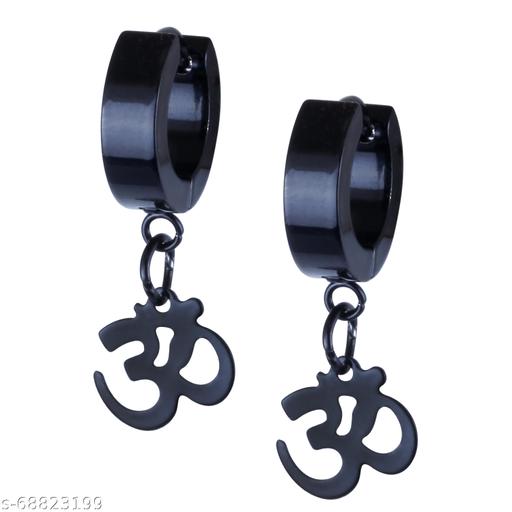 Valentine Stainless Steel Multicolor Black Piercing Kaju Clip on Screw Bali Stud Pierced Earrings men boys boyfriend Alloy Hoop Stud Earring Huggie Plug Cuff Earring Tunnel Magnetic Earring KJNT19