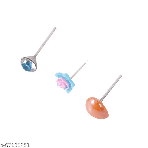 Shivarth Articificial Earring Round Star and Heart Shape & Design Small Stud Earrings With Plastic Back Earrings for Girls and Women (Combo of 24 Pairs)