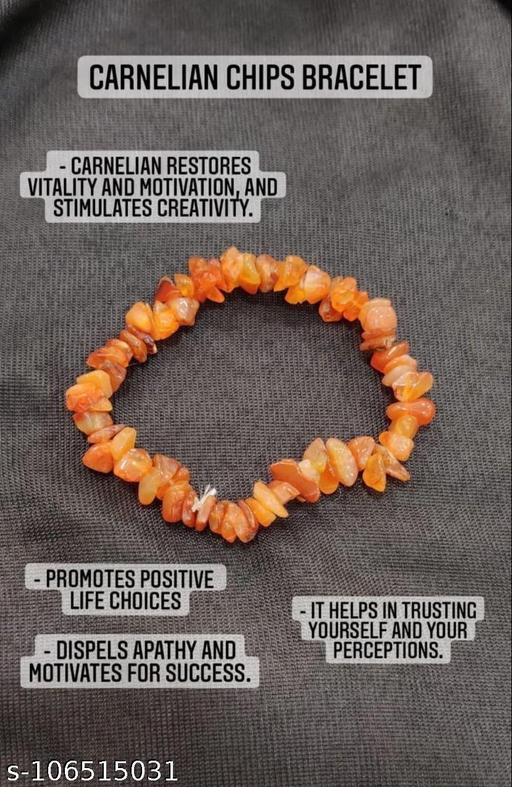 Red Carnelian Chips Bracelet