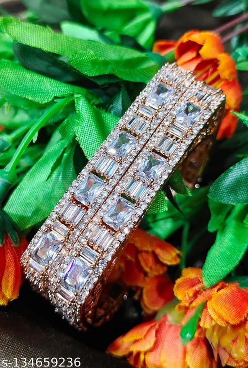 American Diamond Bangle Set 2Pcs