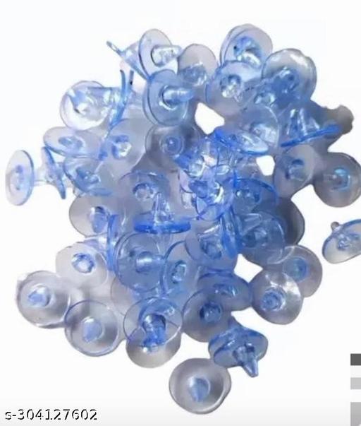 Harsh Art & Craft Clear silicone back stoppers finding Stud earrings plugs (100 pcs).