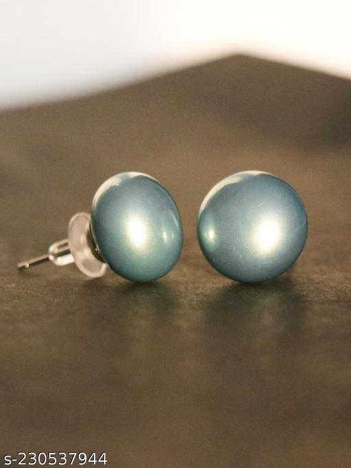 Pearl Statement Studs - Electric