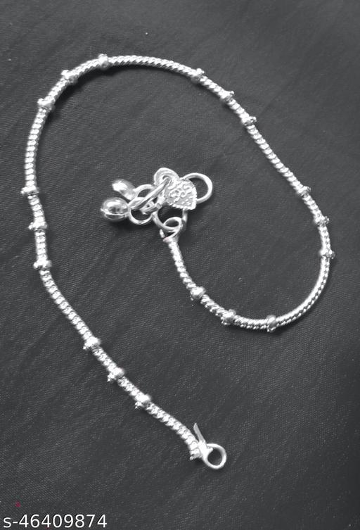 SILVER CHAIN PAYAL ANKLETS FANCY SILVER PAYAL