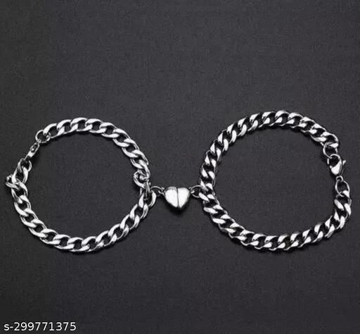 Alloy, Metal, Brass, Copper, Zinc Platinum, Sterling Silver Bracelet Set (Pack of 2)