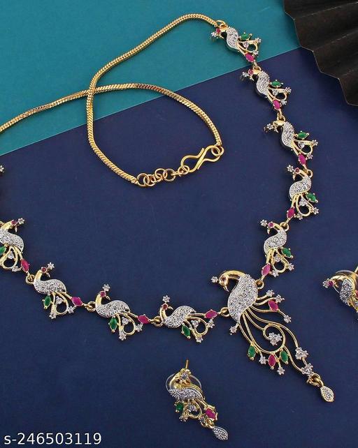 Party-Wear-Necklace-For-Womeen-Jewellery-Set