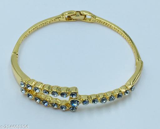 Stone Crystal Gold-plated Bracelet