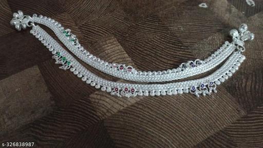anklet fansi payal for daily use silver coted payals