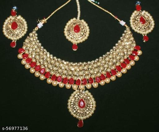 Beautiful-Ruby-Necklace-with-Earrings-and-Teeka