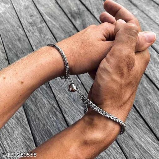 Latest Design Couple Heart Shape Bracelets & Band