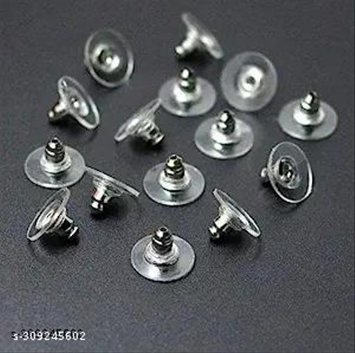 Harsh Art Craft Silver Stud with Back Buttons Pack Of 100 [50 Pcs each]