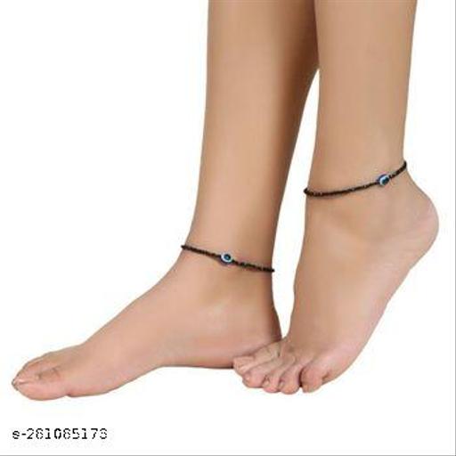 Trendy beautiful pearl work anklet for women and girls