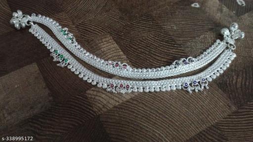 fanci gota chandi anklet payal for women