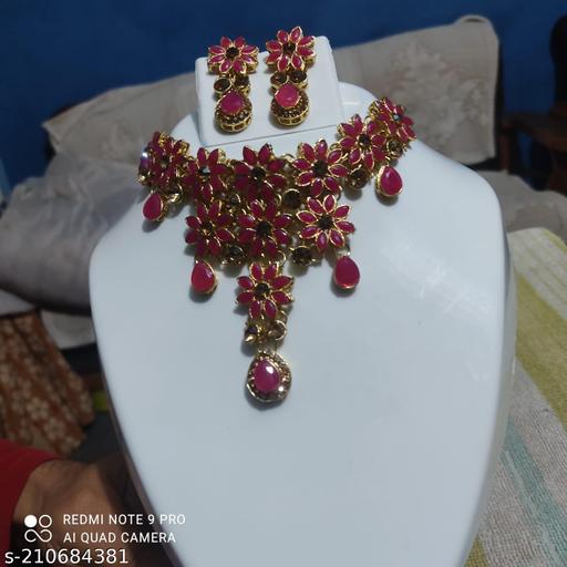 InstaZONE--Latest-Women's-Jewellery-Set-Pink-Jewellery-Set