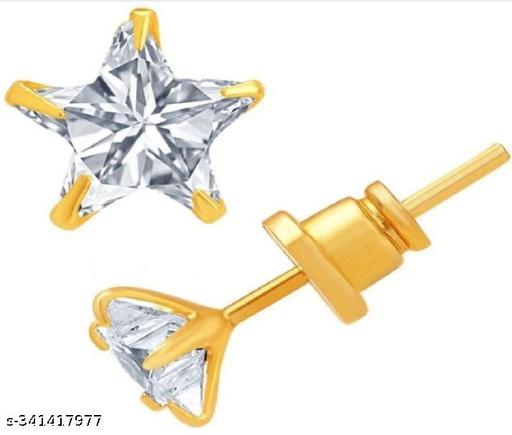 Gold Star Stud Earring Stones American Stones